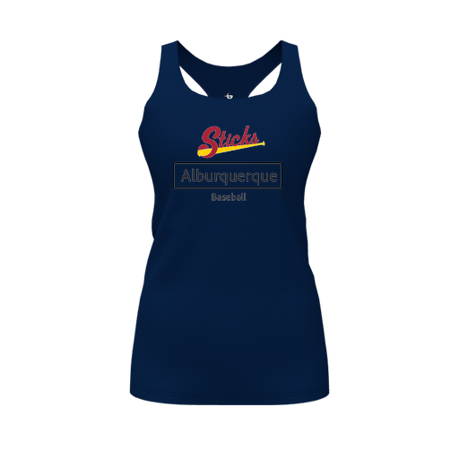 [FT0TRBNV-FYS-LOGO2] Decker Racerback Tank Top (Female Youth S, Navy, Logo 2)