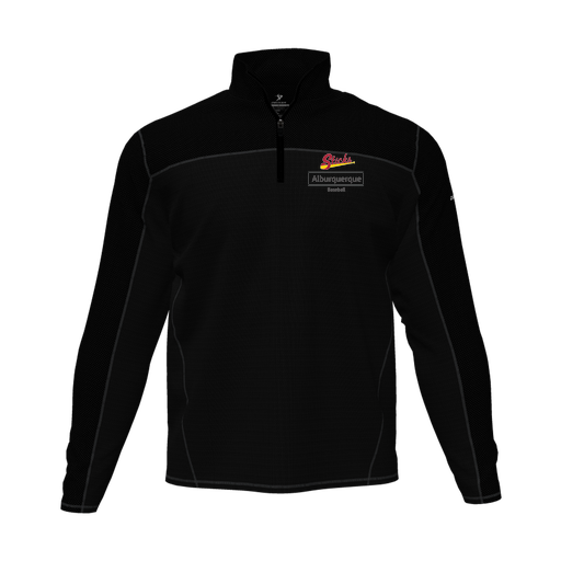[CUS-DFW-QTRZ-PER-LSL-BLK-AS-LOGO2] Quarter Zip Pullover (Adult S, Black, Logo 2)