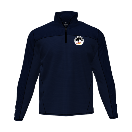 [CUS-DFW-QTRZ-PER-LSL-NVY-AS-LOGO1] Quarter Zip Pullover (Adult S, Navy, Logo 1)