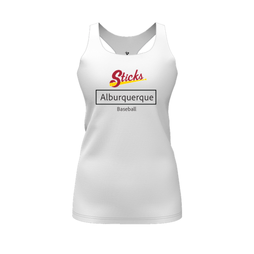 [FT0TRBWH-FYS-LOGO2] Decker Racerback Tank Top (Female Youth S, White, Logo 2)