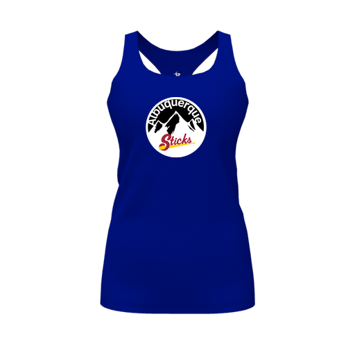 [FT0TRBRY-FYS-LOGO1] Decker Racerback Tank Top (Female Youth S, Royal, Logo 1)