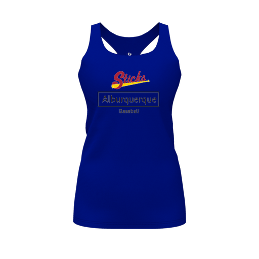 [FT0TRBRY-FYS-LOGO2] Decker Racerback Tank Top (Female Youth S, Royal, Logo 2)