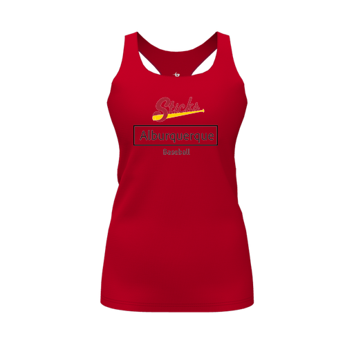 [FT0TRBRD-FYS-LOGO2] Decker Racerback Tank Top (Female Youth S, Red, Logo 2)