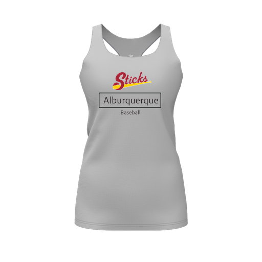 [FT0TRBGY-FYS-LOGO2] Decker Racerback Tank Top (Female Youth S, Gray, Logo 2)