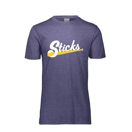 [FTSCUBNV-YS-LOGO3] Decker Youth Tri-Blend T-Shirt - Short Sleeve (Youth S, Navy, Logo 3)