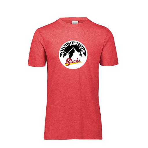 [FTSCUBRD-YS-LOGO1] Decker Youth Tri-Blend T-Shirt - Short Sleeve (Youth S, Red, Logo 1)