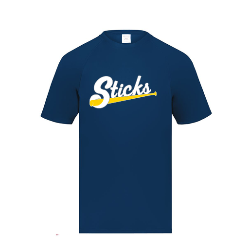 [2791.065.S-LOGO3] Youth Smooth Sport T-Shirt (Youth S, Navy, Logo 3)