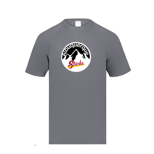 [2791.059.S-LOGO1] Youth Smooth Sport T-Shirt (Youth S, Gray, Logo 1)