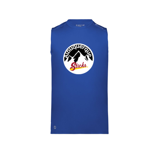 [222593.060.S-LOGO1] Men's CoolDry TankTop (Adult S, Royal, Logo 1)