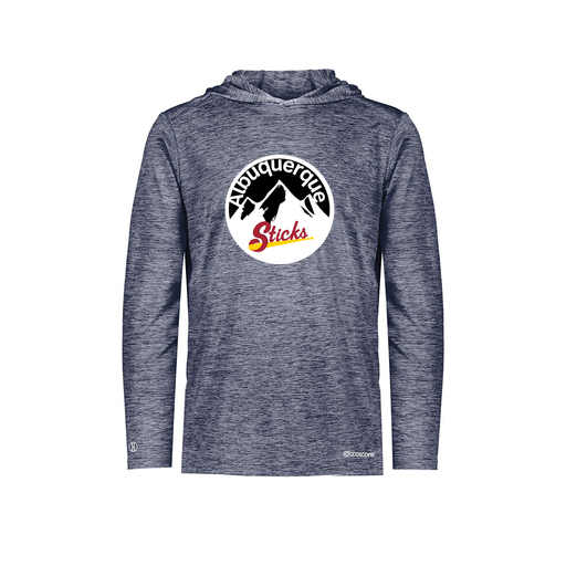 [FOLHCGNV-AS-LOGO1] Decker Men's Charge Hoodie (Adult S, Navy, Logo 1)