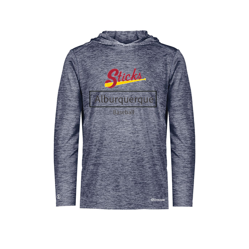 [FOLHCGNV-AS-LOGO2] Decker Men's Charge Hoodie (Adult S, Navy, Logo 2)