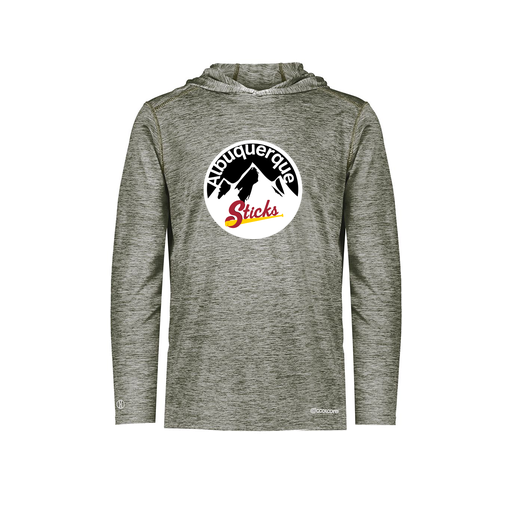 [FOLHCGGY-AS-LOGO1] Decker Men's Charge Hoodie (Adult S, Gray, Logo 1)