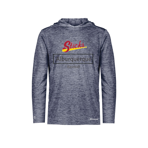 [FOLHCGNV-YS-LOGO2] Decker Youth Charge Hoodie (Youth S, Navy, Logo 2)