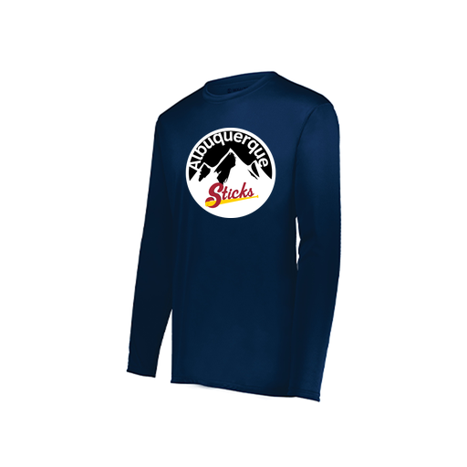 [222822.065.XS-LOGO1] Men's LS Smooth Sport Shirt (Adult XS, Navy, Logo 1)