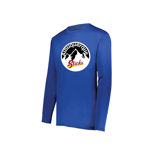 [222822.060.XS-LOGO1] Men's LS Smooth Sport Shirt (Adult XS, Royal, Logo 1)