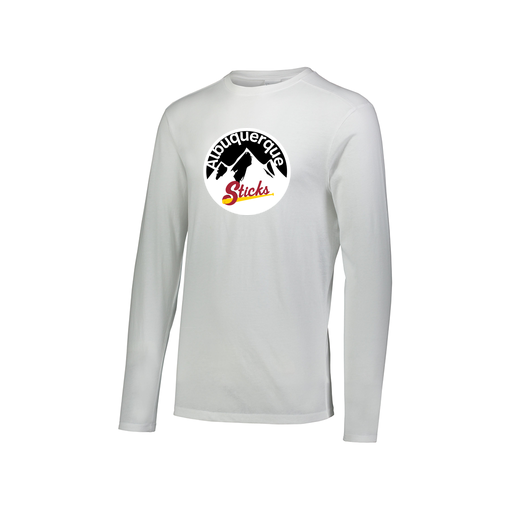 [FTLCUBWH-AXS-LOGO1] Decker Men's Tri-Blend T-Shirt - Long Sleeve (Adult XS, White, Logo 1)