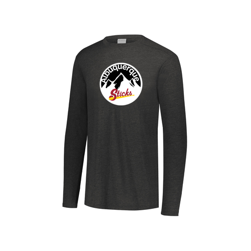 [FTLCUBBK-YS-LOGO1] Decker Youth Tri-Blend T-Shirt - Long Sleeve (Youth S, Black, Logo 1)