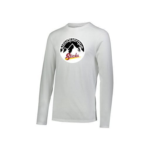 [FTLCUBWH-YS-LOGO1] Decker Youth Tri-Blend T-Shirt - Long Sleeve (Youth S, White, Logo 1)