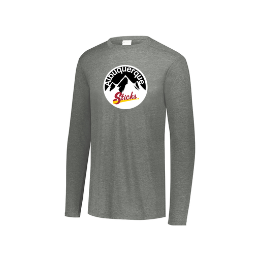 [FTLCUBGY-YS-LOGO1] Decker Youth Tri-Blend T-Shirt - Long Sleeve (Youth S, Gray, Logo 1)